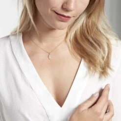 Pendentif Fatima Or Jaune Oxyde De Zirconium -Bijouterie Pas Chère B3PFJW0291 model0