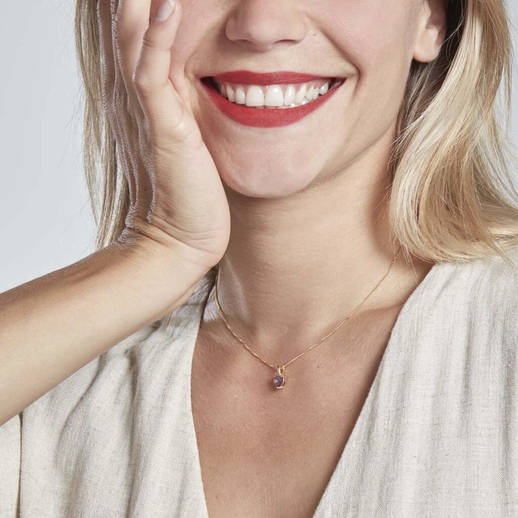 Pendentif Miyah Or Jaune Amethyste 4 Pendentif Miyah Or Jaune Amethyste – Image 4