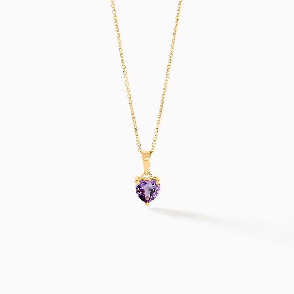 Pendentif Miyah Or Jaune Amethyste 2 Pendentif Miyah Or Jaune Amethyste – Image 2