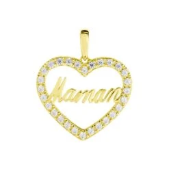 Pendentif Or Jaune Ramouna Oxyde De Zirconium