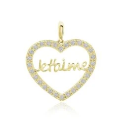 Pendentif Or Jaune Derry Oxyde De Zirconium