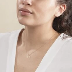 Pendentif Eudocie Coeur Lettre Or Jaune -Bijouterie Pas Chère B3PMJW0190 model0