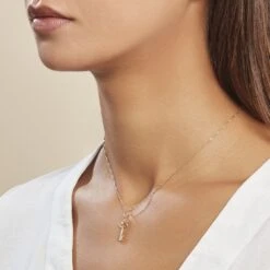 Pendentif Fatilia Clef Coeur Or Jaune -Bijouterie Pas Chère B3PMJW0260 model0