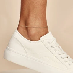 Chaîne De Cheville Maille Jaseron Or Jaune -Bijouterie Pas Chère B3ZFJW0359 model0