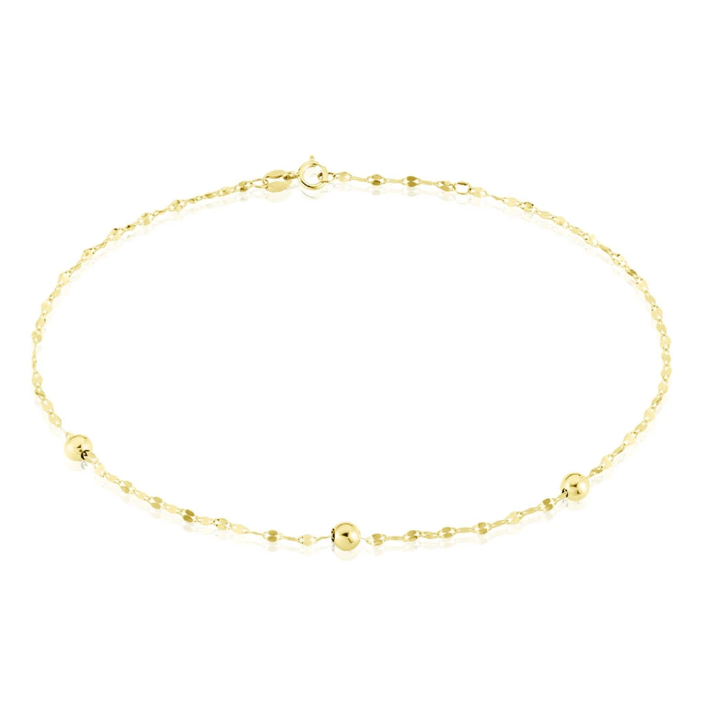 Chaîne De Cheville Plantie Or Jaune 1 Chaîne De Cheville Plantie Or Jaune