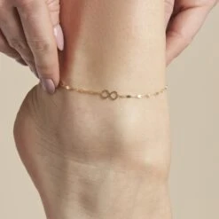 Chaîne De Cheville Carlisa Or Jaune -Bijouterie Pas Chère B3ZFJW0421 model0