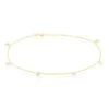 Chaine De Cheville Or Jaune Leucitica Oxydes De Zirconium