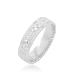 Alliance Alectrona Diamantee Or Blanc