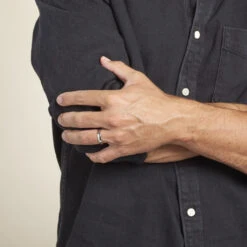 Alliance Artemis Ruban Plat Or Blanc -Bijouterie Pas Chère B7AMBW0024 model1