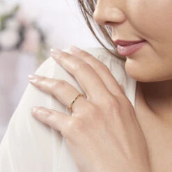 Alliance Sonia Demi Jonc Confort Or Jaune -Bijouterie Pas Chère B7AMJW00QR model0