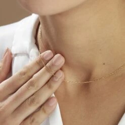 Chaîne Igoa Maille Forçat Diamantee Or Jaune -Bijouterie Pas Chère B7CMJW0413 model1