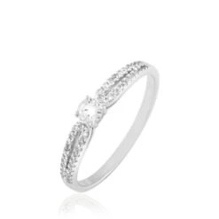 Bague Solitaire Katalina Or Blanc Diamant