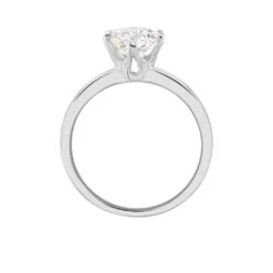Bague Solitaire Natalia Or Blanc Diamant Synthetique 7 Bague Solitaire Natalia Or Blanc Diamant Synthetique -Bijouterie Pas Chère B7DFBJW001 view2