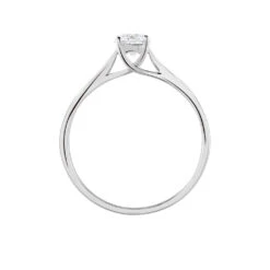 Bague Solitaire Fiona Or Blanc Diamant Synthetique -Bijouterie Pas Chère B7DFBJW008 view2