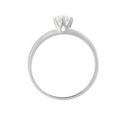 Bague Solitaire Natalia Or Blanc Diamant Synthetique -Bijouterie Pas Chère B7DFBJW063 view2