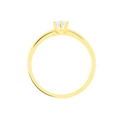 Bague Solitaire Seynabou Or Jaune Diamant -Bijouterie Pas Chère B7DFJDW12V view2