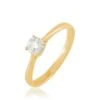 Bague Solitaire Victoria Or Jaune Diamant