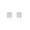 Boucles D'oreilles Puces Victoria Or Blanc Diamant