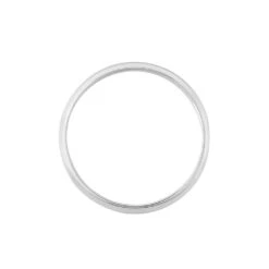 Alliance Celestin Demi Jonc Bombé Palladium Blanc 7 Alliance Celestin Demi Jonc Bombé Palladium Blanc -Bijouterie Pas Chère BMAFBW0423 view2