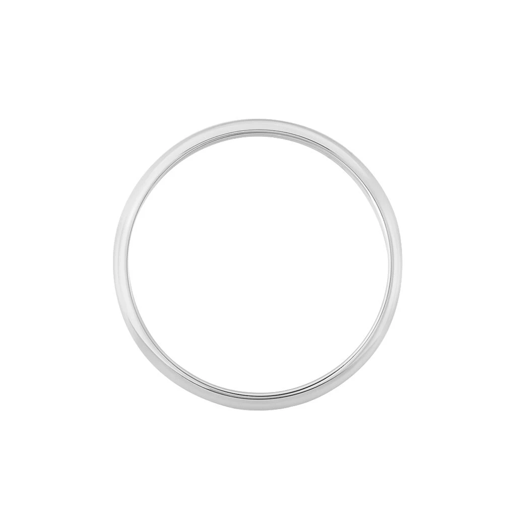 Alliance Celestin Demi Jonc Bombé Palladium Blanc 3 Alliance Celestin Demi Jonc Bombé Palladium Blanc – Image 3