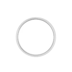 Alliance Aphrodite Demi Jonc Bombe Platine Blanc -Bijouterie Pas Chère BPAMBW01JK view2