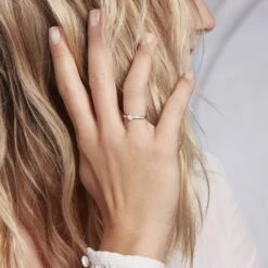Bague Solitaire Laetitia Platine Blanc Diamant -Bijouterie Pas Chère BPDFBDW3W0 model0