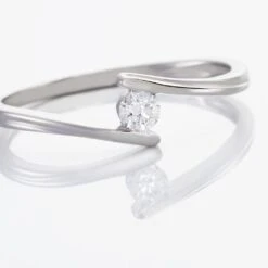 Bague Platine Nereida Diamant -Bijouterie Pas Chère BPDFBDW4BR view3