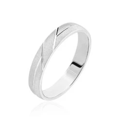 Alliance Lauria Ruban Plat Argent Blanc