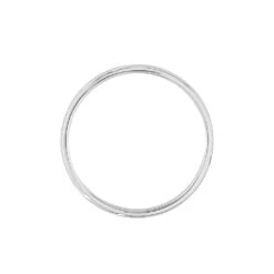 Alliance Lauria Ruban Plat Argent Blanc -Bijouterie Pas Chère FAAMBW0130 view2