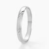 Alliance Soriya Demi Jonc Classique Argent Blanc