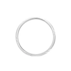 Alliance Soriya Demi Jonc Classique Argent Blanc -Bijouterie Pas Chère FAAMBW0151 view2