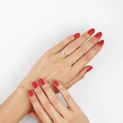 Alliance Soriya Demi Jonc Classique Argent Blanc -Bijouterie Pas Chère FAAMBW0151 view3