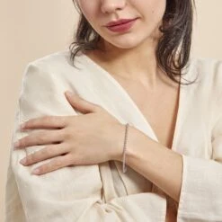 Bracelet Susanna Argent Blanc -Bijouterie Pas Chère FABFBW007X model0