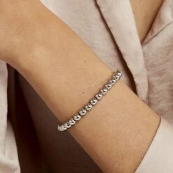 Bracelet Ciska Argent Blanc -Bijouterie Pas Chère FABFBW00B1 model1