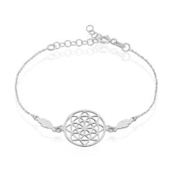 Bracelet Enola Argent Blanc