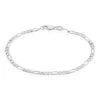 Bracelet Cleona Maille Alternee 1/3 Argent Blanc