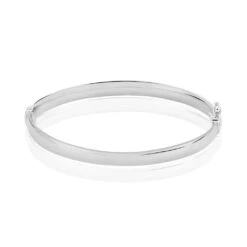 Bracelet Jonc Thaira Argent Blanc