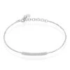 Bracelet Capucine Argent Blanc