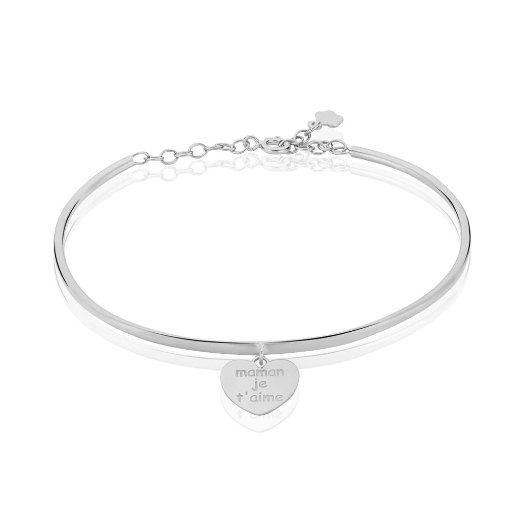 Bracelet Jonc Lael Argent Blanc 1 Bracelet Jonc Lael Argent Blanc