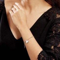 Bracelet Argent Blanc Ventur 6 Bracelet Argent Blanc Ventur -Bijouterie Pas Chère FABFBW019M model0