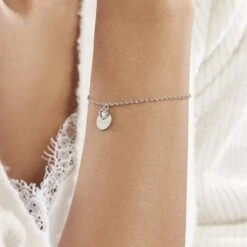 Bracelet Argent Blanc Euthalia -Bijouterie Pas Chère FABFBW01BS model1