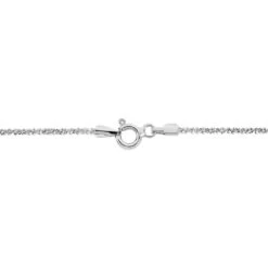 Bracelet Cherame Maille Criss Cross Argent Blanc -Bijouterie Pas Chère FABFBW0875 view2