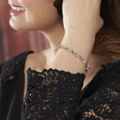 Bracelet Holyanna Argent Blanc 7 Bracelet Holyanna Argent Blanc -Bijouterie Pas Chère FABFBW0942 model0