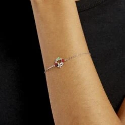 Bracelet Eliniane Argent Blanc Oxyde De Zirconium -Bijouterie Pas Chère FABFBZW0LM model1