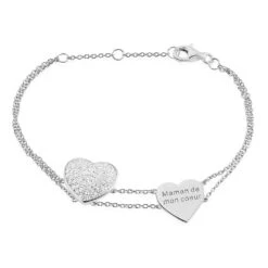 Bracelet Amarita Argent Blanc Oxyde De Zirconium