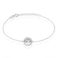 Bracelet Chimere Argent Blanc Oxyde De Zirconium