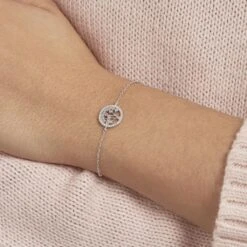 Bracelet Chimere Argent Blanc Oxyde De Zirconium -Bijouterie Pas Chère FABFBZW0SU model1