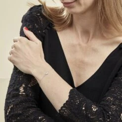 Bracelet Argent Dounyo Oxydes De Zirconium -Bijouterie Pas Chère FABFBZW0YP model0