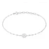 Bracelet Argent Blanc Turin Oxydes De Zirconium