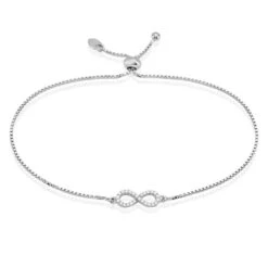 Bracelet Argent Blanc Anona Oxydes De Zirconium